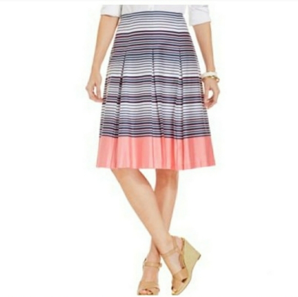 ð¥SOLDð¥ Charter Club A Line Poplin Striped - Picture 1 of 8